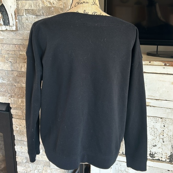 Def Leppard black graphic leopard boatneck sweatshirt rock band sweatshirt - Picture 10 of 16